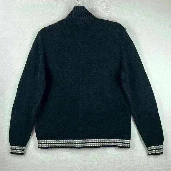 American Eagle Outfitters Cardigan Sweater Sz Medium Blue/White Button Pockets - Picture 4 of 11